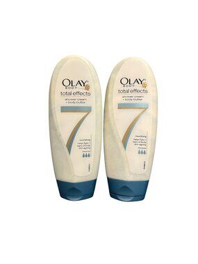 Lot of 2 Olay Total Effects 7 In One Shower Cream + Body Butter 295 ml each-New